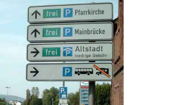 Bild parkleitsystem
