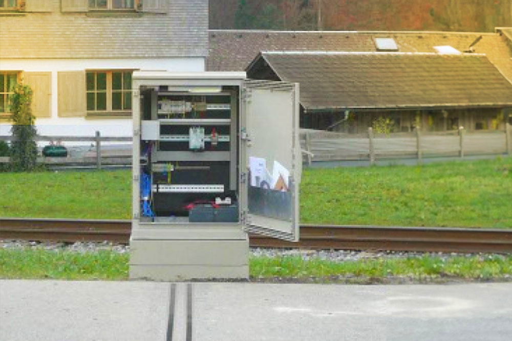 Der Bike-Counter Schaltschrank für der Dauerzählstelle für den Radverkehr.