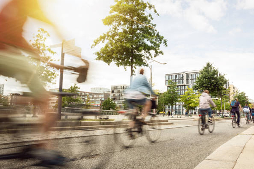 Fahrradverkehr in der Innenstadt